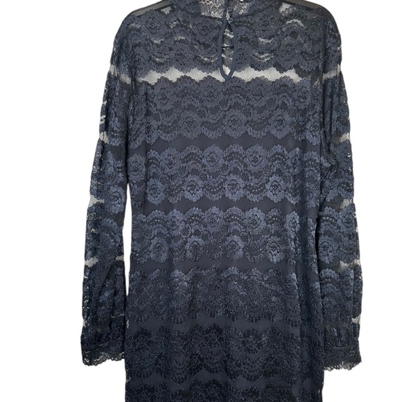 Soya Concept Navy Blue Lace Dress Women’s High Neck – Elegancecore, Romanticcore - Picture 13 of 16